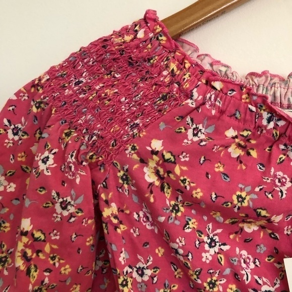 Cloud Chaser Nordstrom Pink Floral Top L 14 - Picture 7 of 7